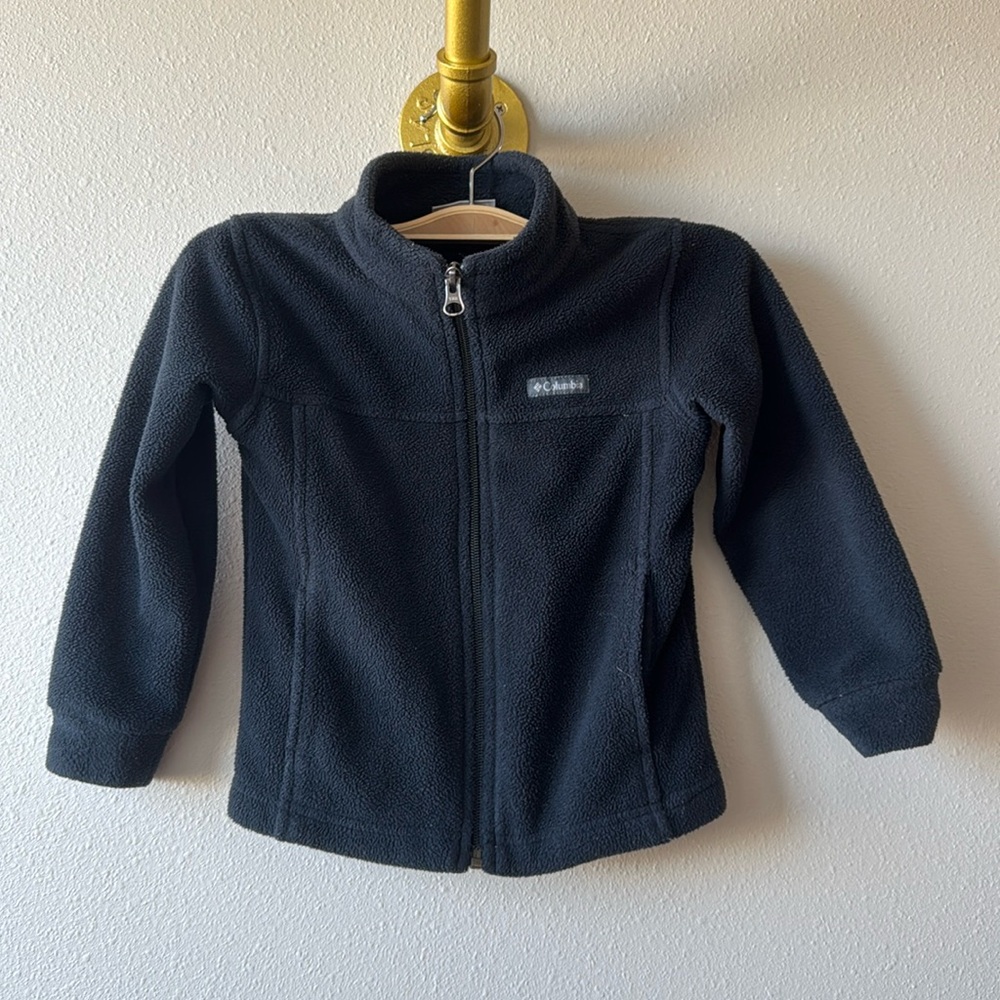 Columbia, kids fleece jacket, black, size 4T